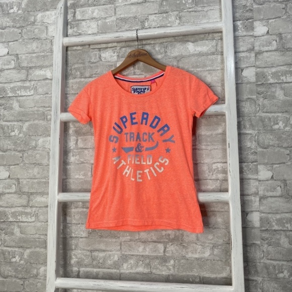 Superdry Tops - Superdry Trackster Slim Boyfriend Tee Size 2